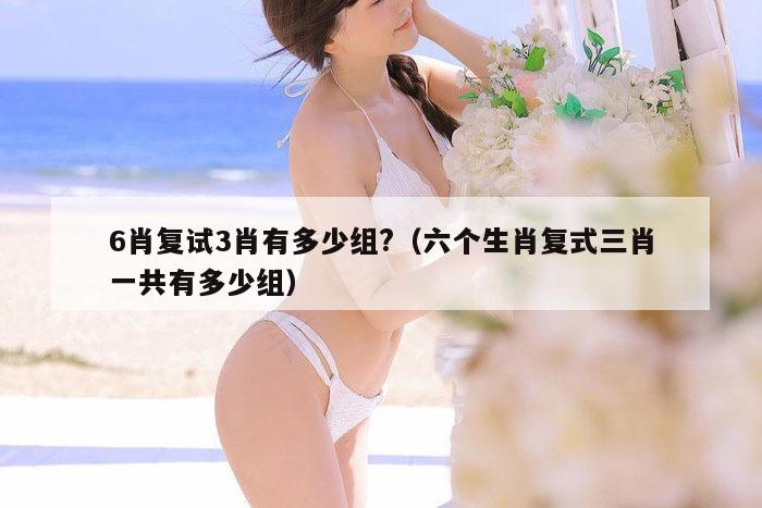 6肖复试3肖有多少组?（六个生肖复式三肖一共有多少组）